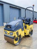 Bomag BW80 AD-5 double drum ride on roller Year: 2018 S/N: 2091011 Recorded Hours: 439