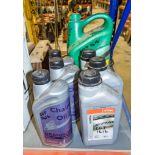 11 litres of chain saw oil (1 - 5 litre and 6 - 1 litres)