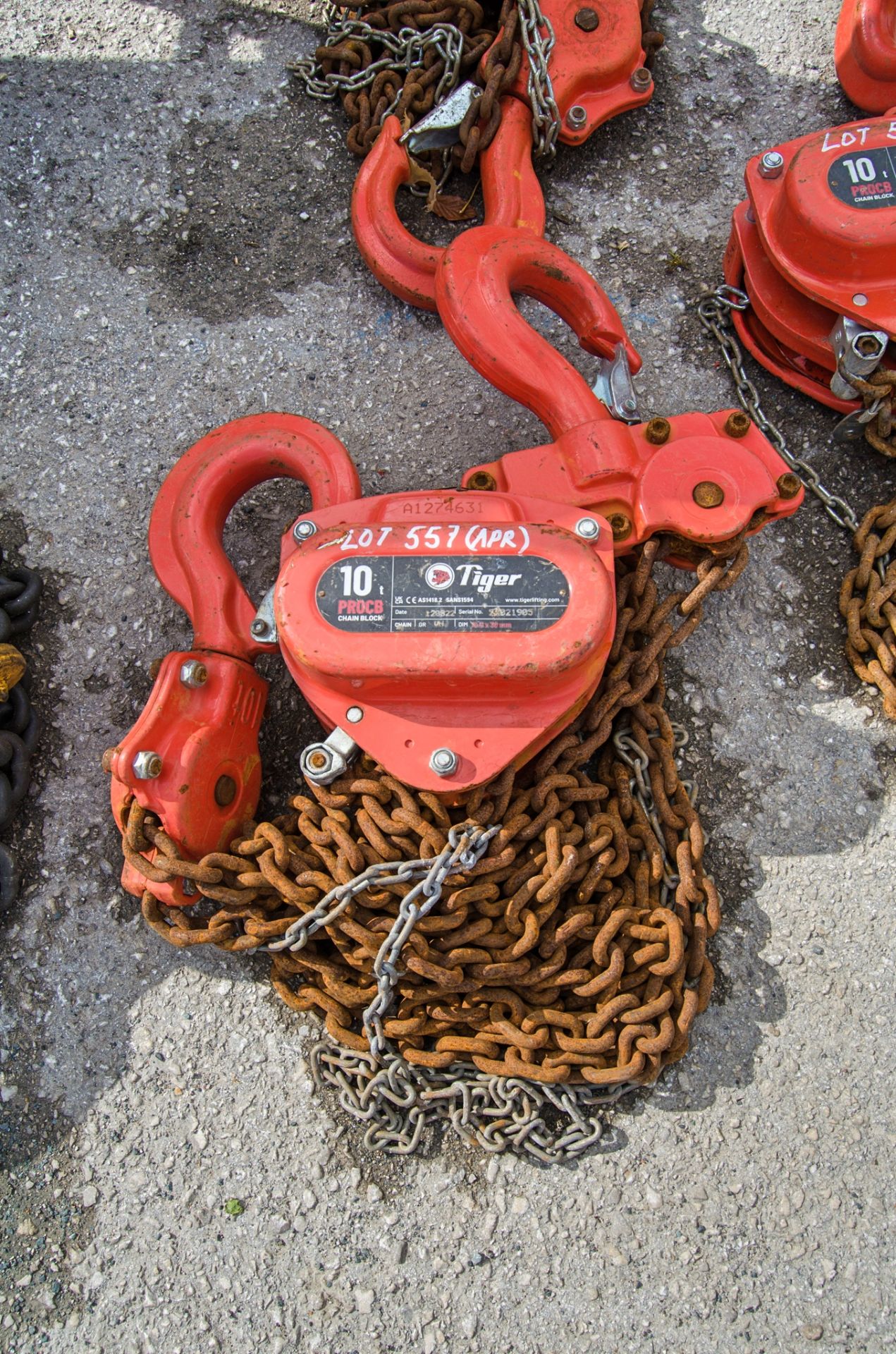 Tiger 10 tonne chain block A1274630