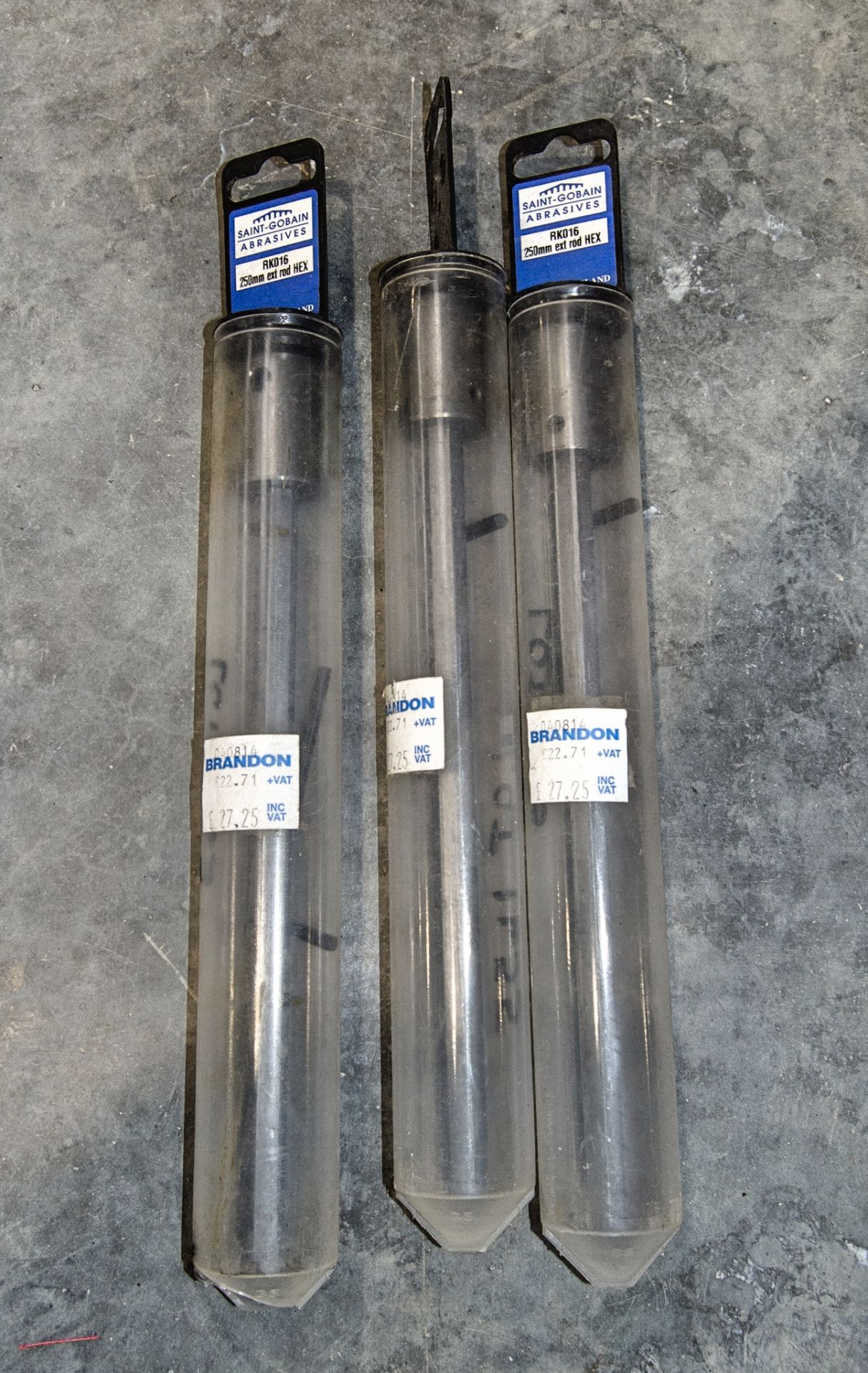 3 - Hex 250mm extension rods ** New & unused **
