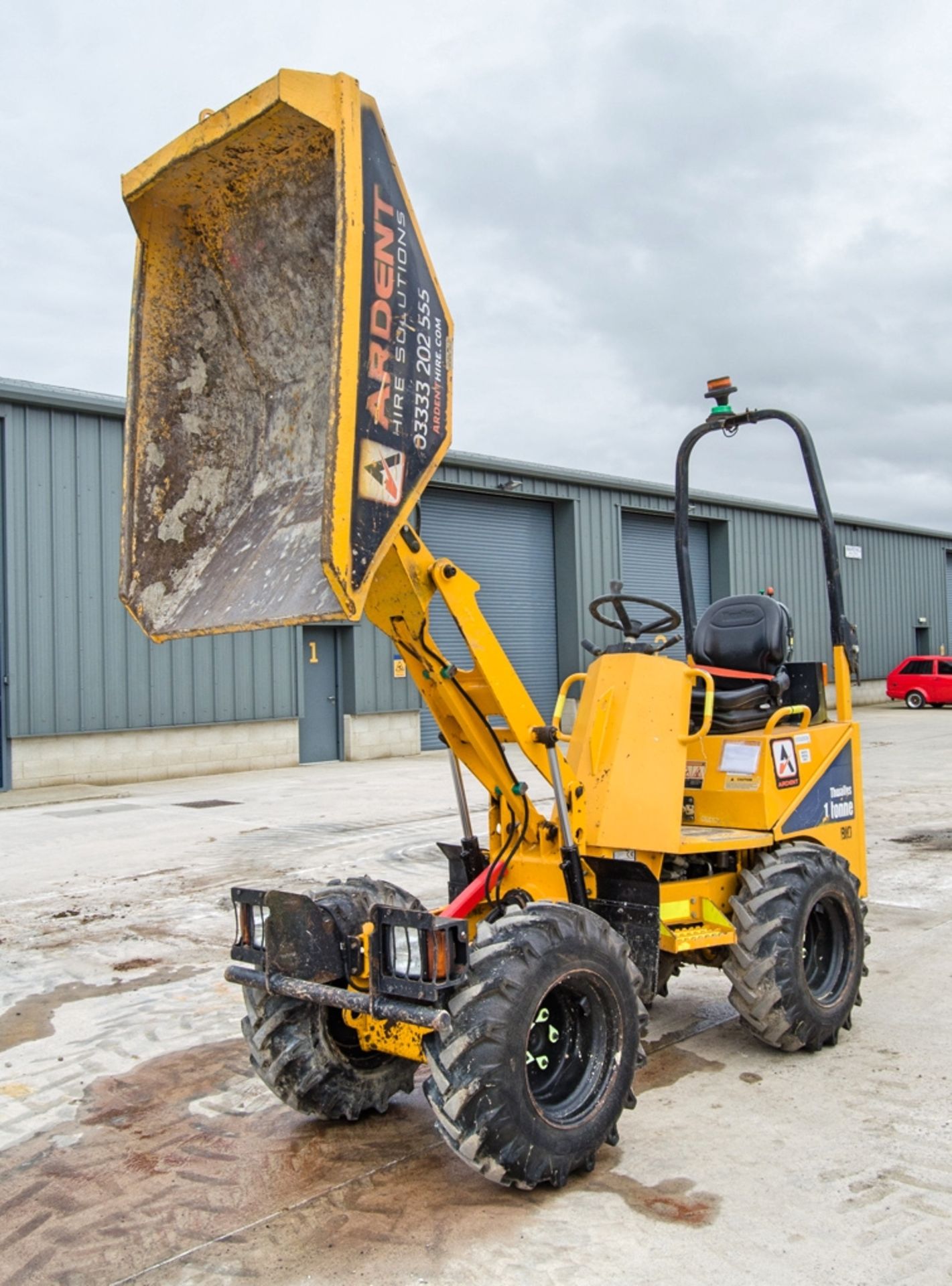 Thwaites 1 tonne hi-tip dumper Year: 2018 S/N: 817E1343 Recorded Hours: 1238 01DU0026 - Image 9 of 23