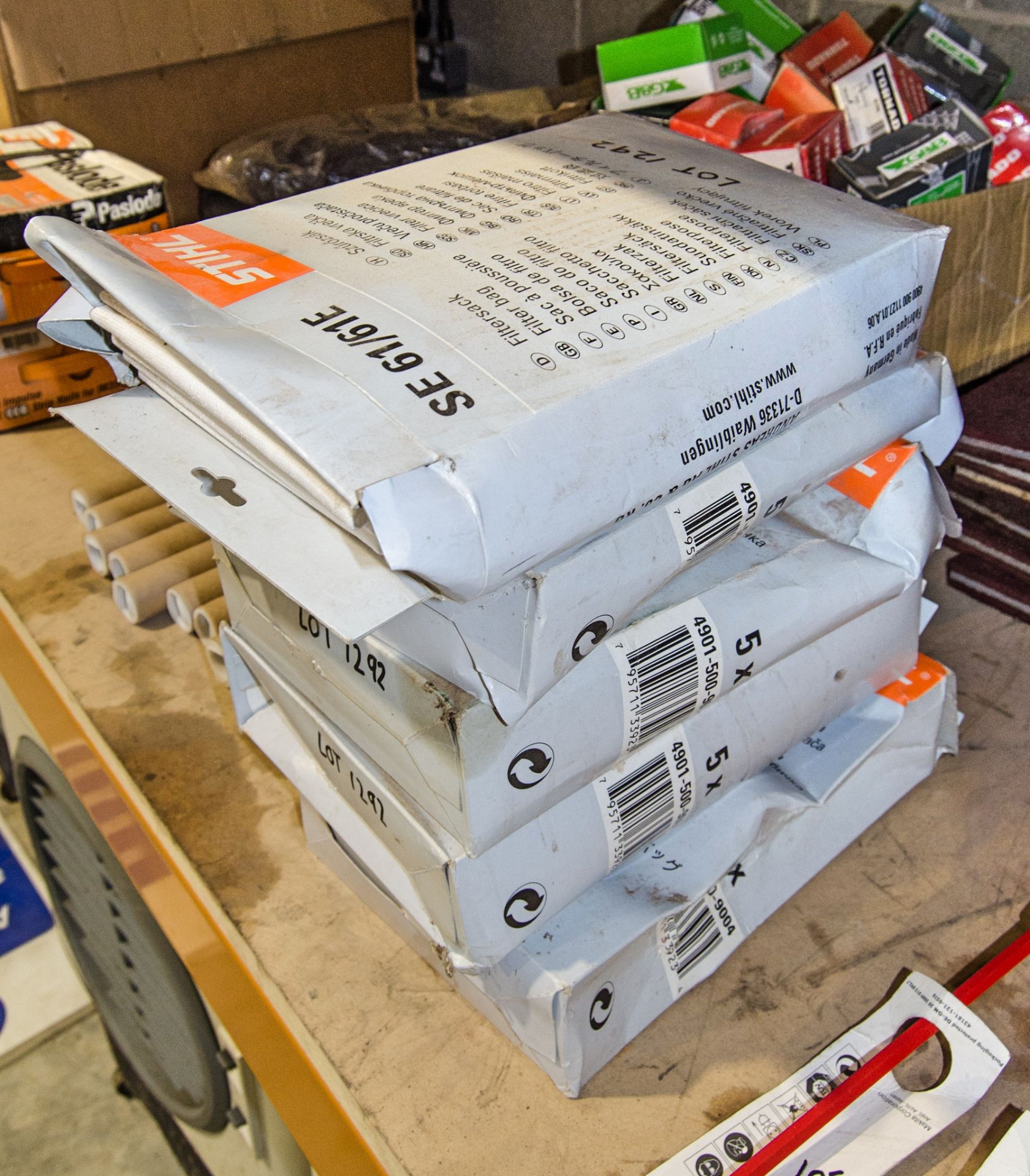 5 - boxes of Stihl SE61 filter bags