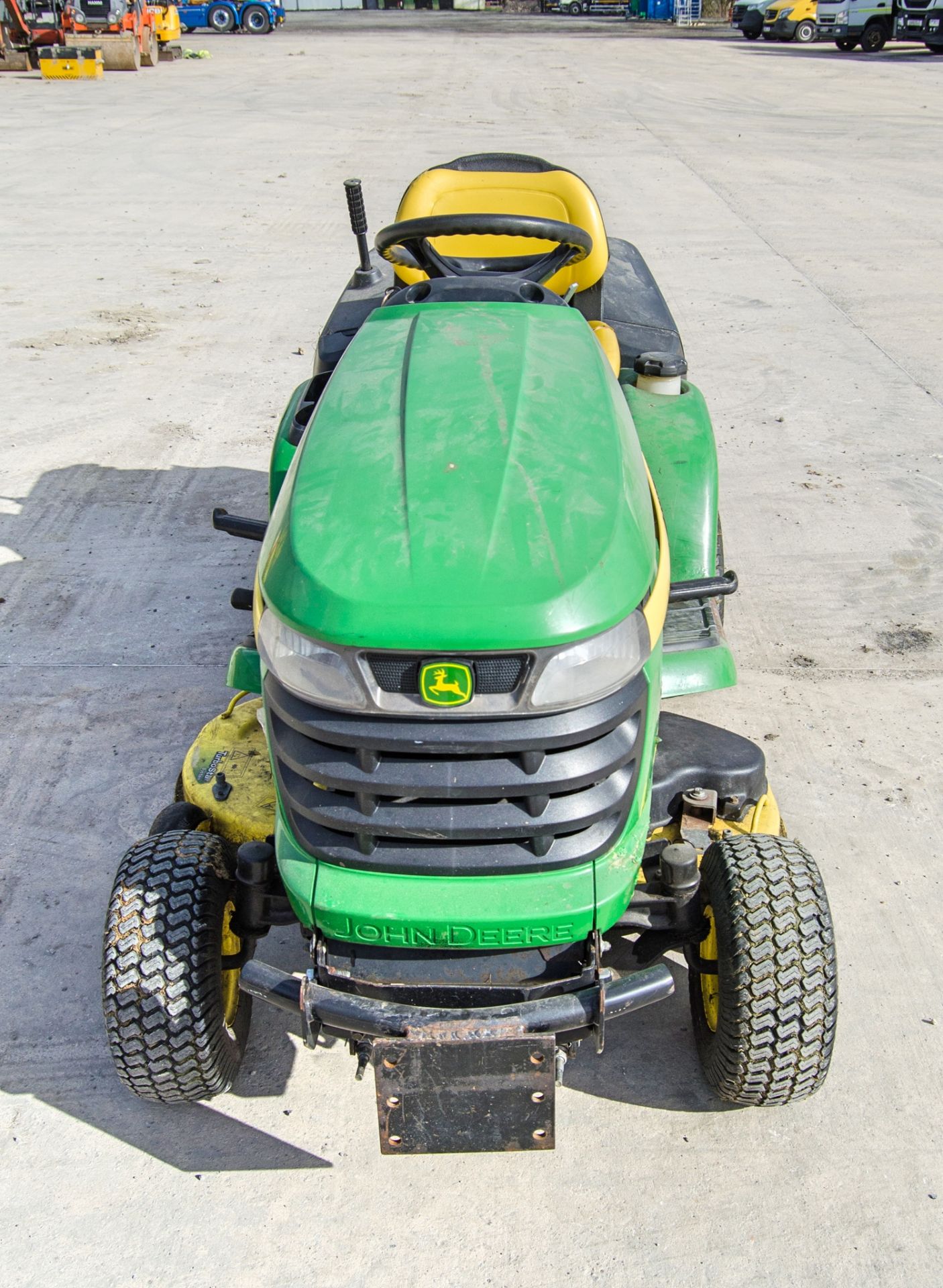 John Deere X300R petrol driven ride on mower Year: 2010 S/N: 180328 Recorded Hours: 367 c/w front - Bild 5 aus 15