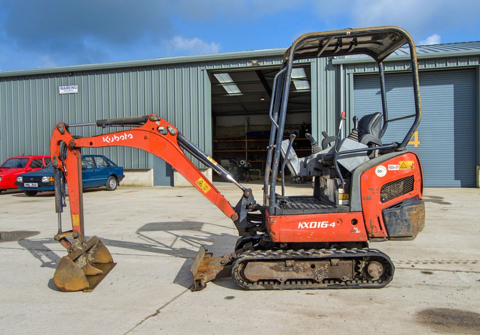 Kubota KX016-4 1.6 tonne rubber tracked mini excavator Year: 2016 S/N: 60063 Recorded Hours: 2880 - Bild 7 aus 27