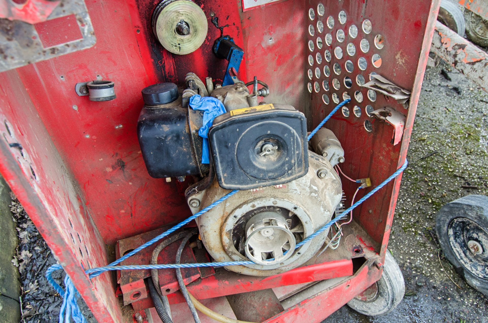 Belle Premier 100XT diesel driven site mixer for spares ** Drum, bonnet, axle & engine parts missing - Image 3 of 3