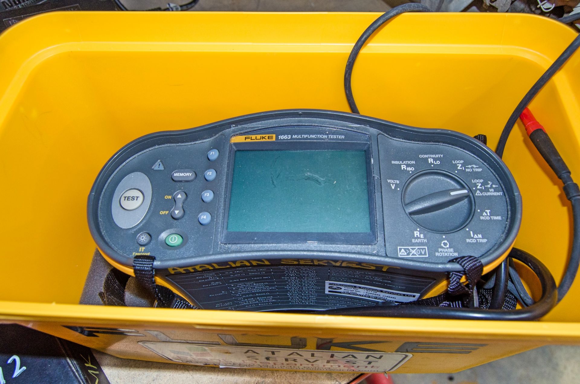 Fluke 1663 multi-function tester c/w carry case AS14522