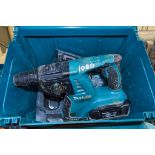 Makita BHR262 36v cordless SDS rotary hammer drill c/w battery, charger and carry case 327673