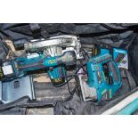 Makita DSS611 18v cordless 165mm circular saw and Makita DJV180 18v cordless 135mm jigsaw c/w