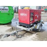 Mosa GE20 YSX 20 kva diesel driven fast tow mobile generator Year: 2015 S/N: 44516 PF00132