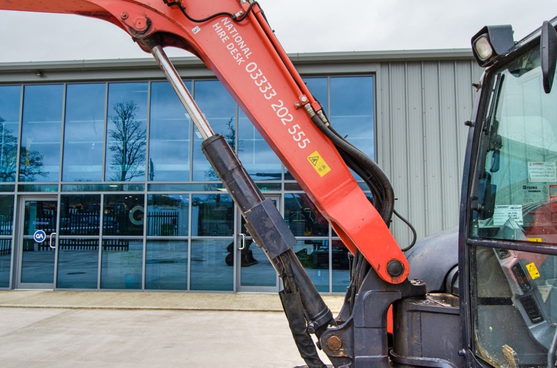 Kubota KX080-4 8 tonne rubber tracked excavator Year: 2018 S/N: 45539 Recorded Hours: 4117 piped, - Image 15 of 24