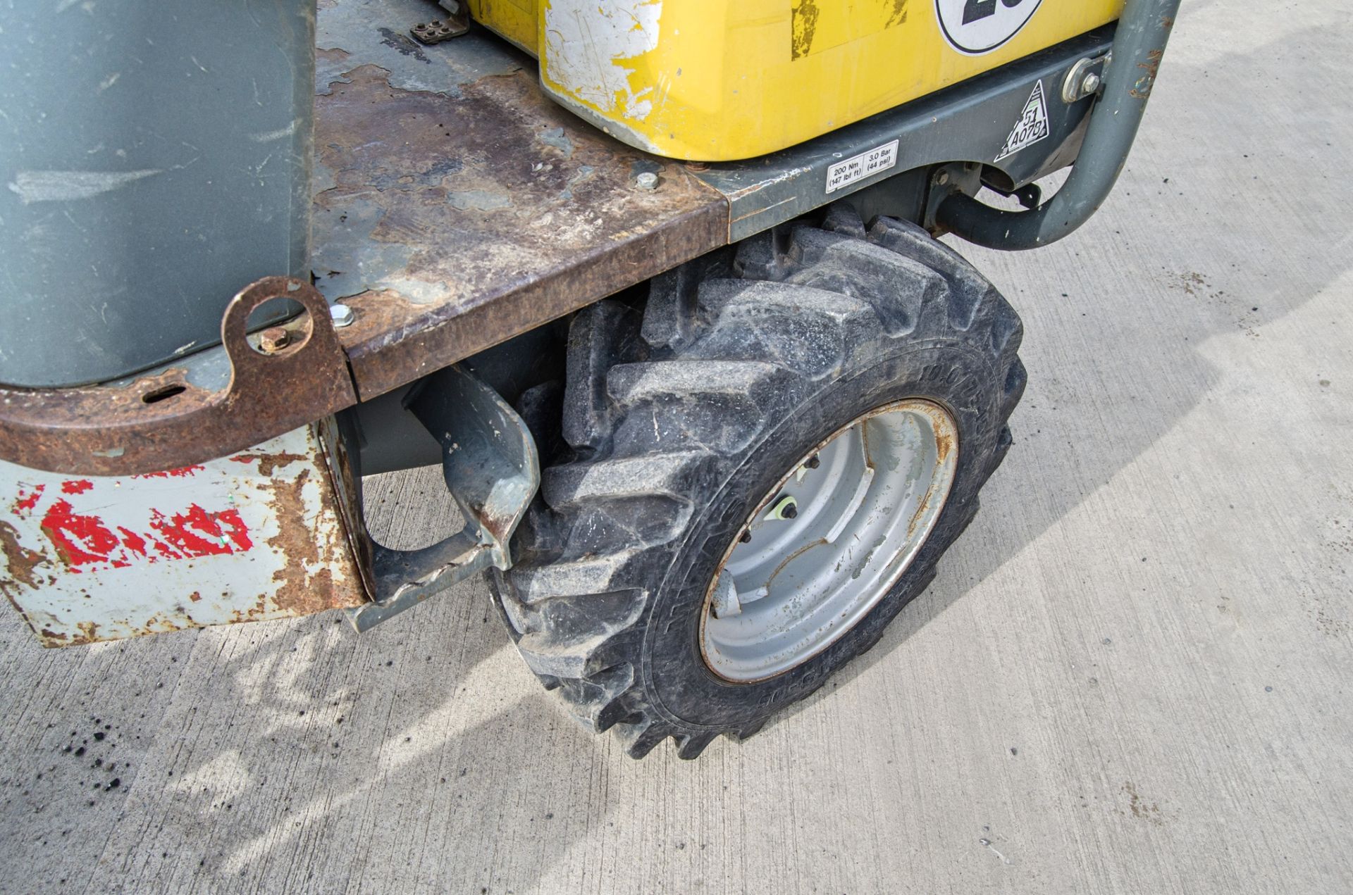 Wacker Neuson 1001 1 tonne hi-tip dumper Year: 2016 S/N: CPAL00691 Recorded Hours: 1238 A742185 - Image 16 of 24