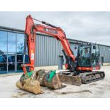 Kubota KX080-4 8 tonne rubber tracked excavator Year: 2019 S/N: 47442 Recorded Hours: 3058 piped,
