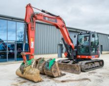 Kubota KX080-4 8 tonne rubber tracked excavator Year: 2019 S/N: 47442 Recorded Hours: 3058 piped,