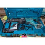 Makita DJR186 18v cordless reciprocating saw c/w charger and carry case ** No battery ** 330345