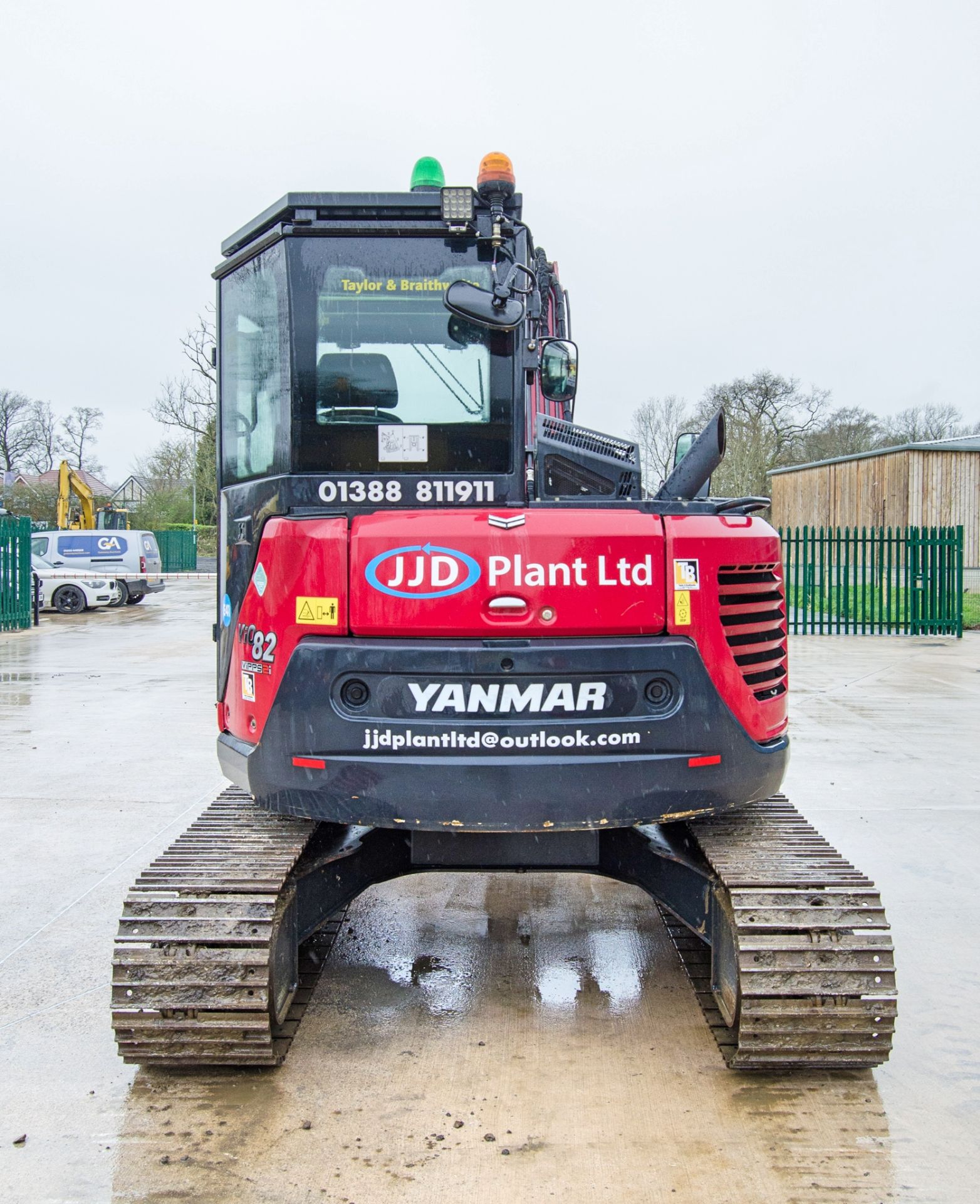 Yanmar VI0 82 VIPPS 2i 8 tonne steel tracked excavator Year: 2022 S/N: J00962 Recorded Hours: 929 - Bild 6 aus 27