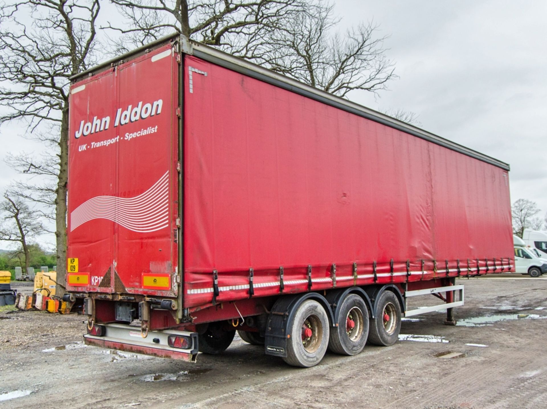 Montracon 13.1 metre tri-axle curtain side trailer Year: 2011 S/N: H07900002616 Reg/Ident Mark: - Image 3 of 12