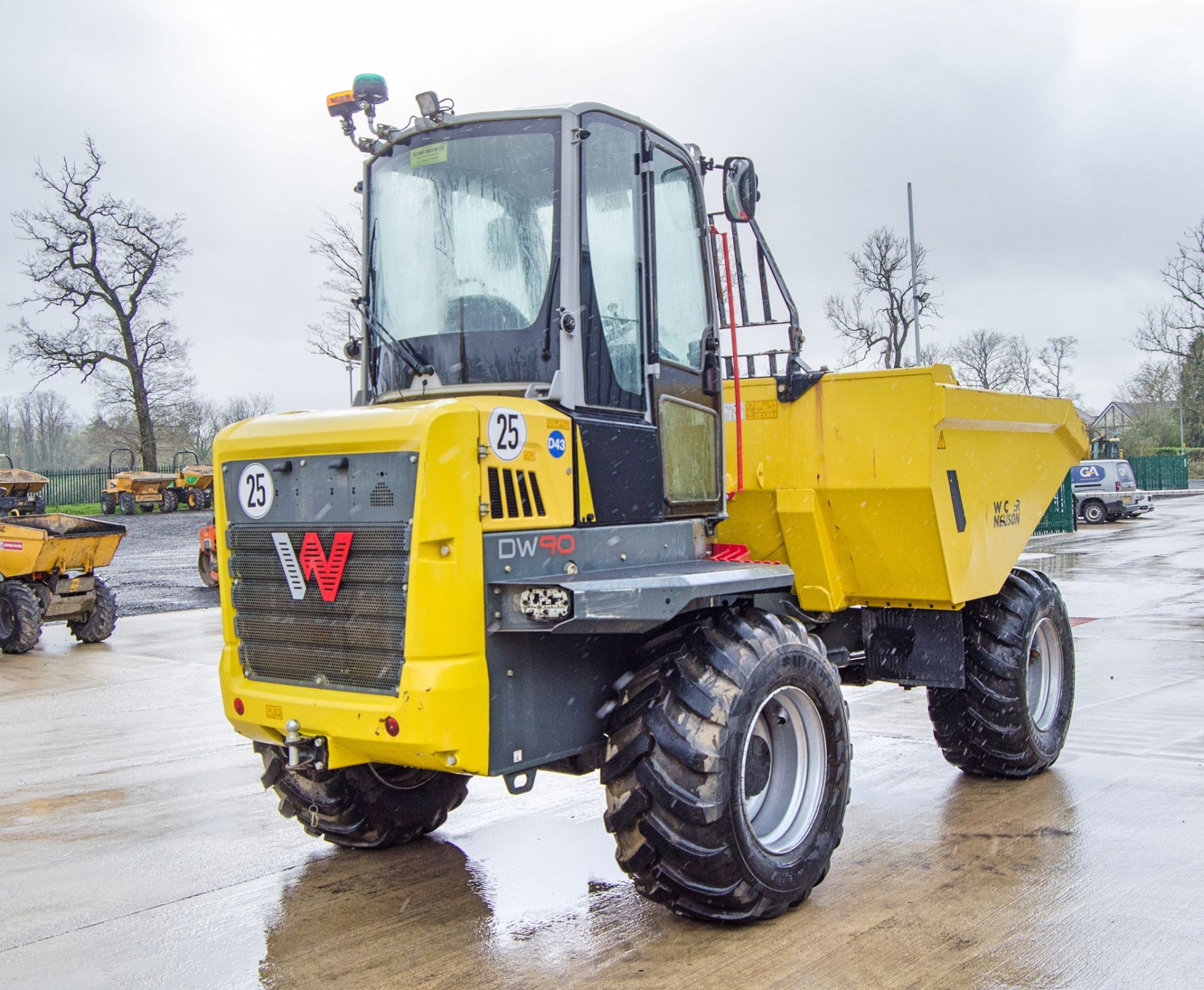 Wacker Neuson DW90 9 tonne straight skip cabbed dumper Year: 2022 S/N: K00000302 Recorded Hours: 502 - Bild 3 aus 22