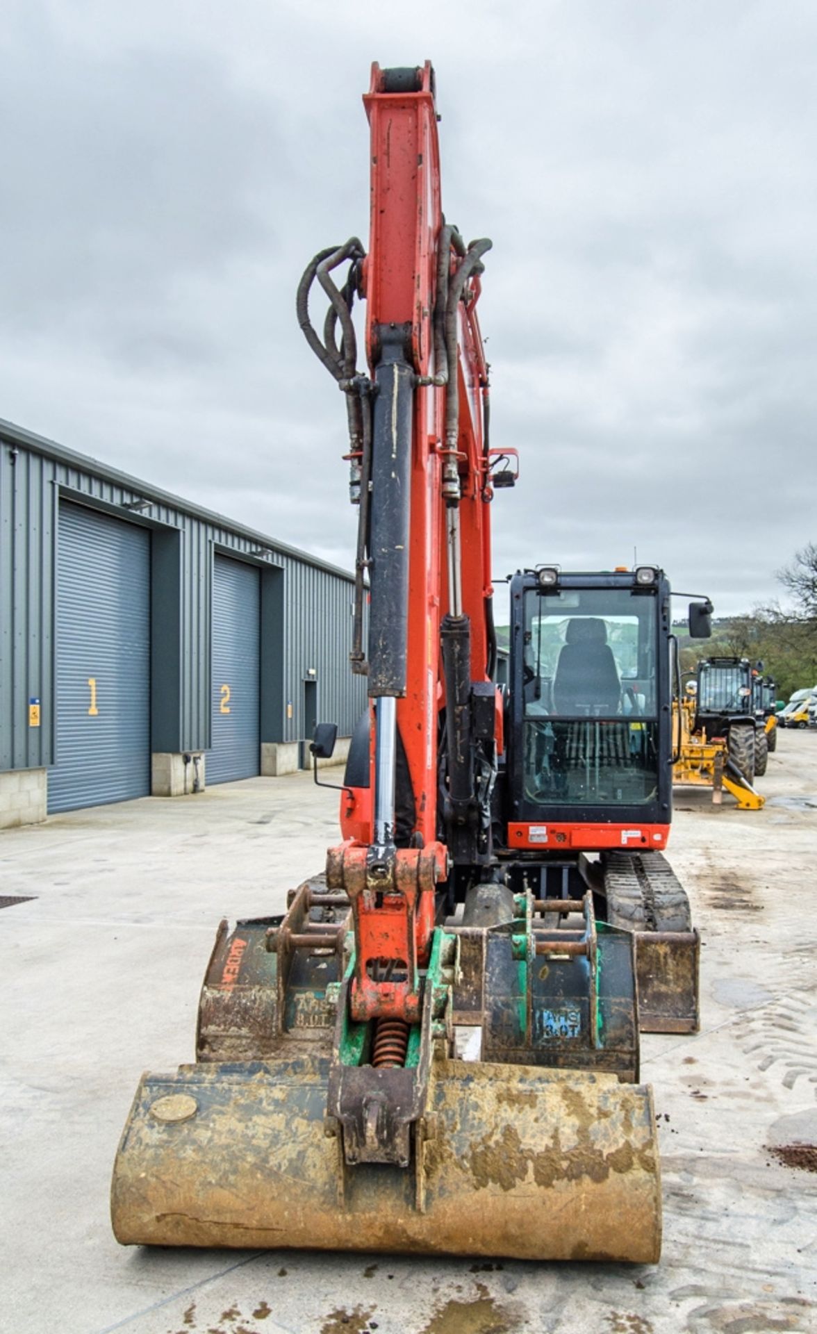 Kubota KX080-4 8 tonne rubber tracked excavator Year: 2019 S/N: 47442 Recorded Hours: 3058 piped, - Image 5 of 26