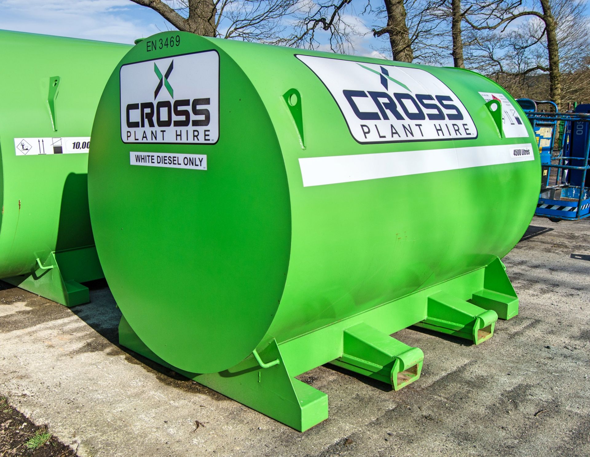 Cross Plant 4,500 litre bunded steel fuel bowser c/w petrol driven pump, delivery meter, hose and - Bild 3 aus 5