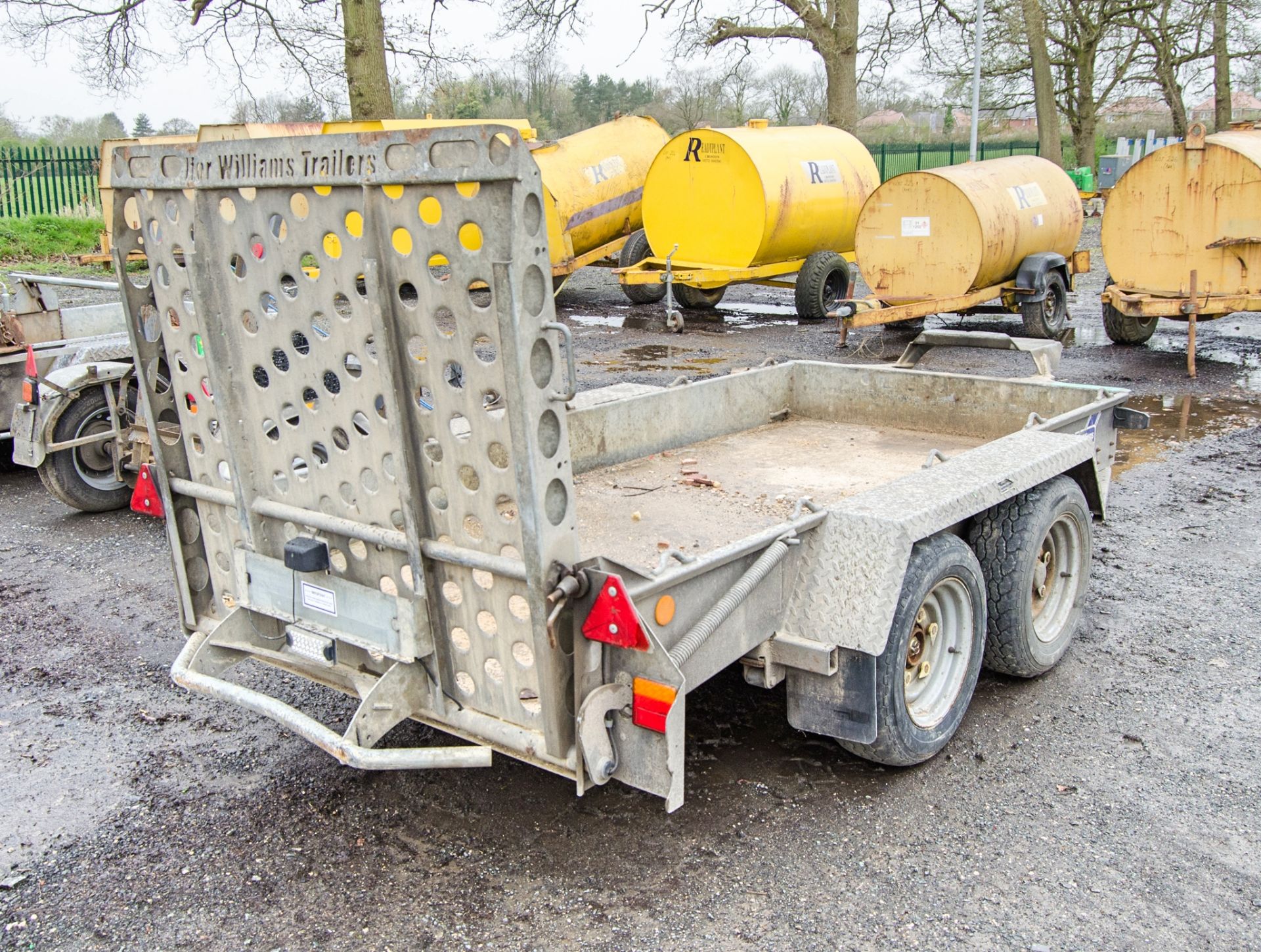 Ifor Williams GH94BT 9ft x 6ft tandem axle plant trailer S/N: 712670 A780213 - Image 3 of 6