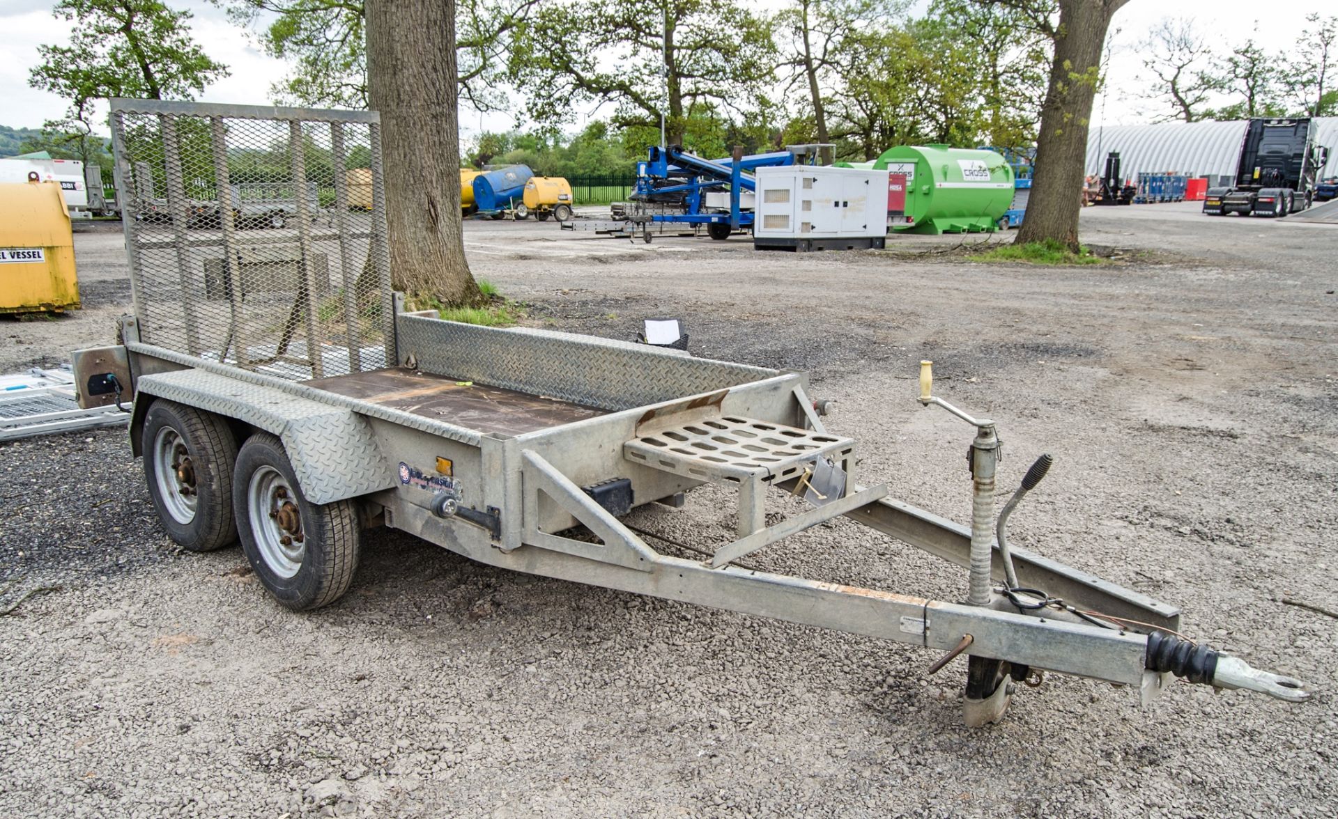 Indespension 8ft x 4ft tandem axle plant trailer S/N: 133949 A1098321 - Image 2 of 7
