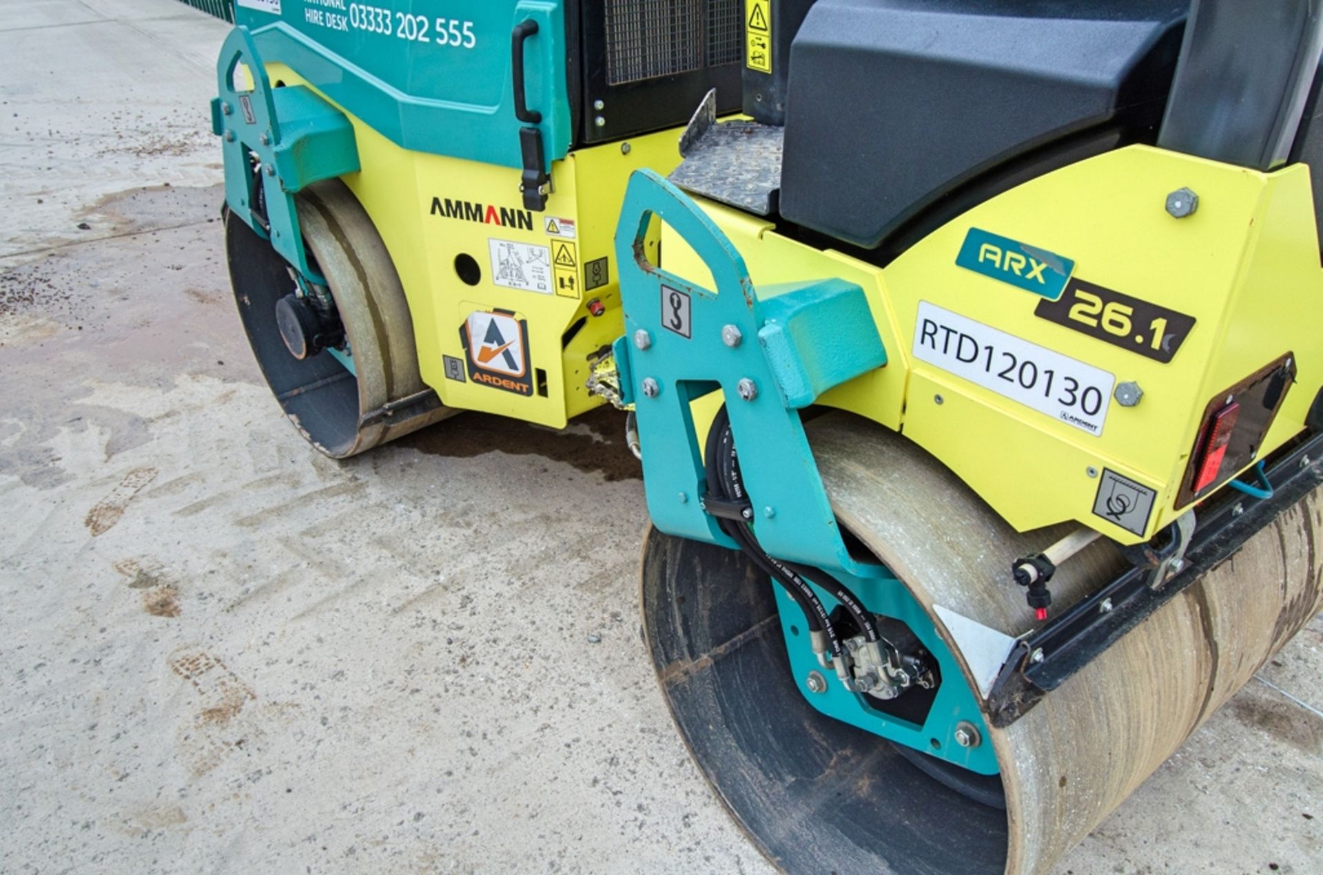 Ammann ARX 26-1 120cm double drum ride on roller Year: 2022 S/N: 3023580 Recorded Hours: 225 - Image 11 of 21