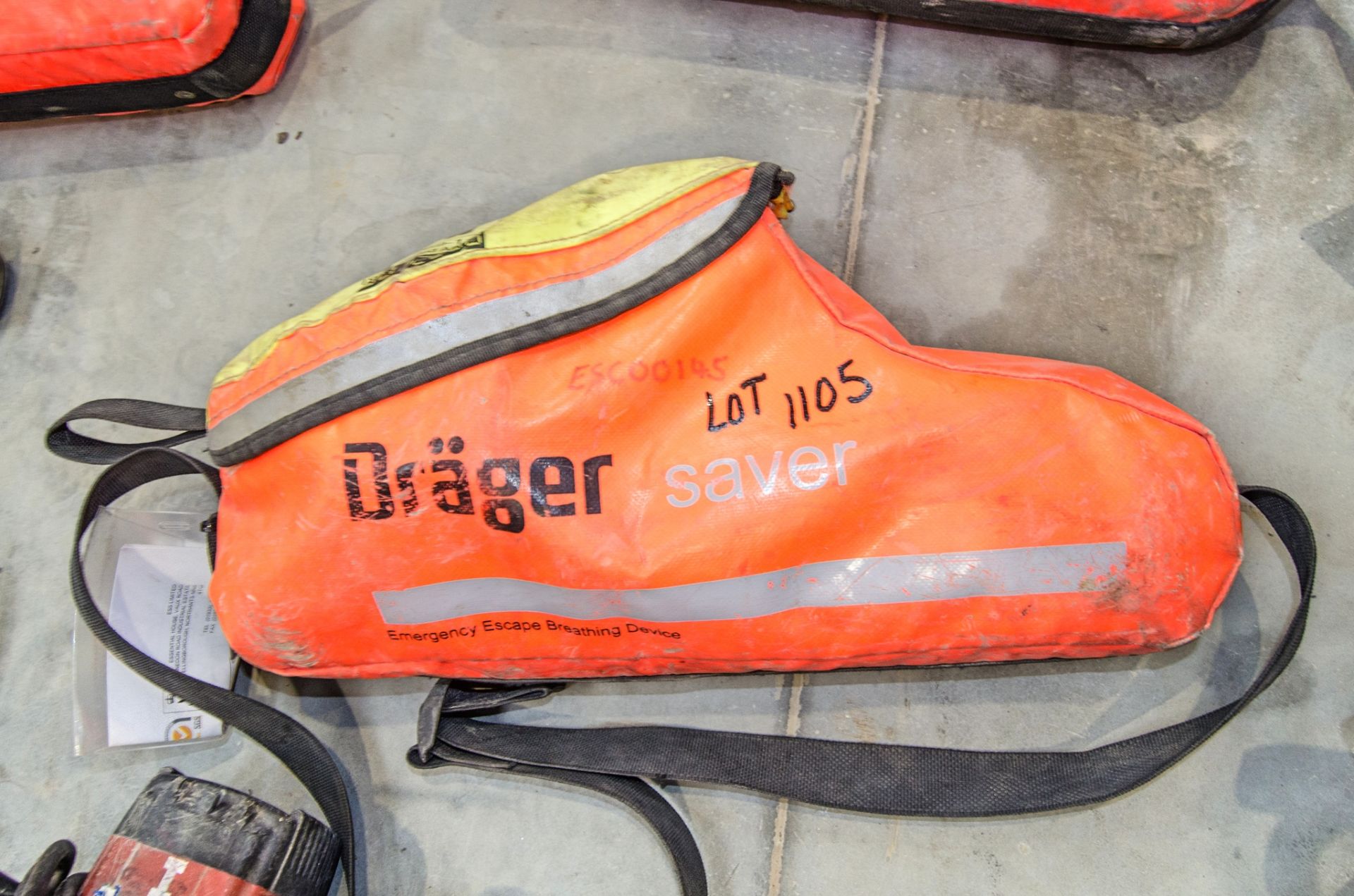 Drager emergency escape breathing device ESC00145