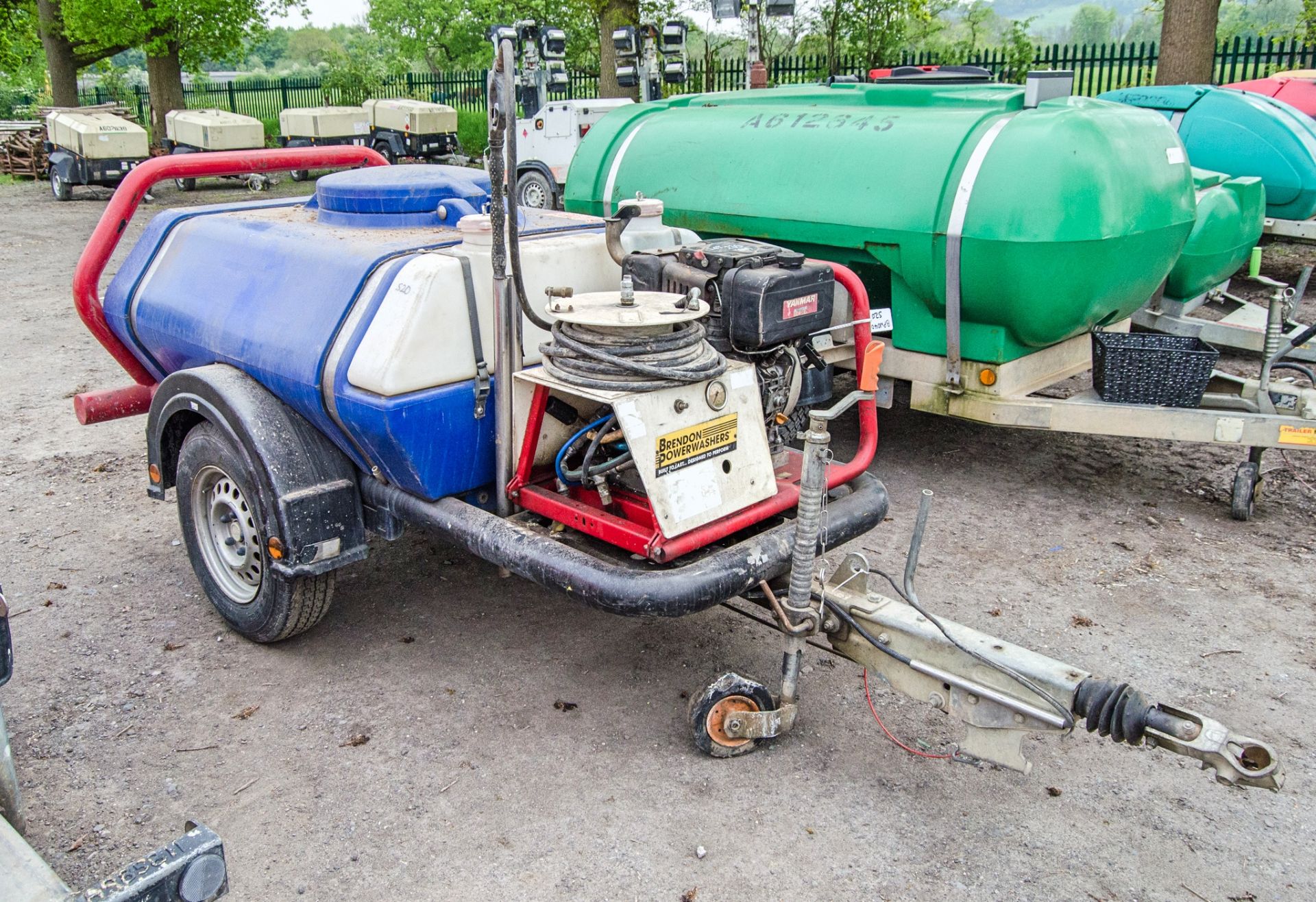 Brandon diesel driven fast tow mobile pressure washer bowser c/w lance BPW040 - Image 2 of 7
