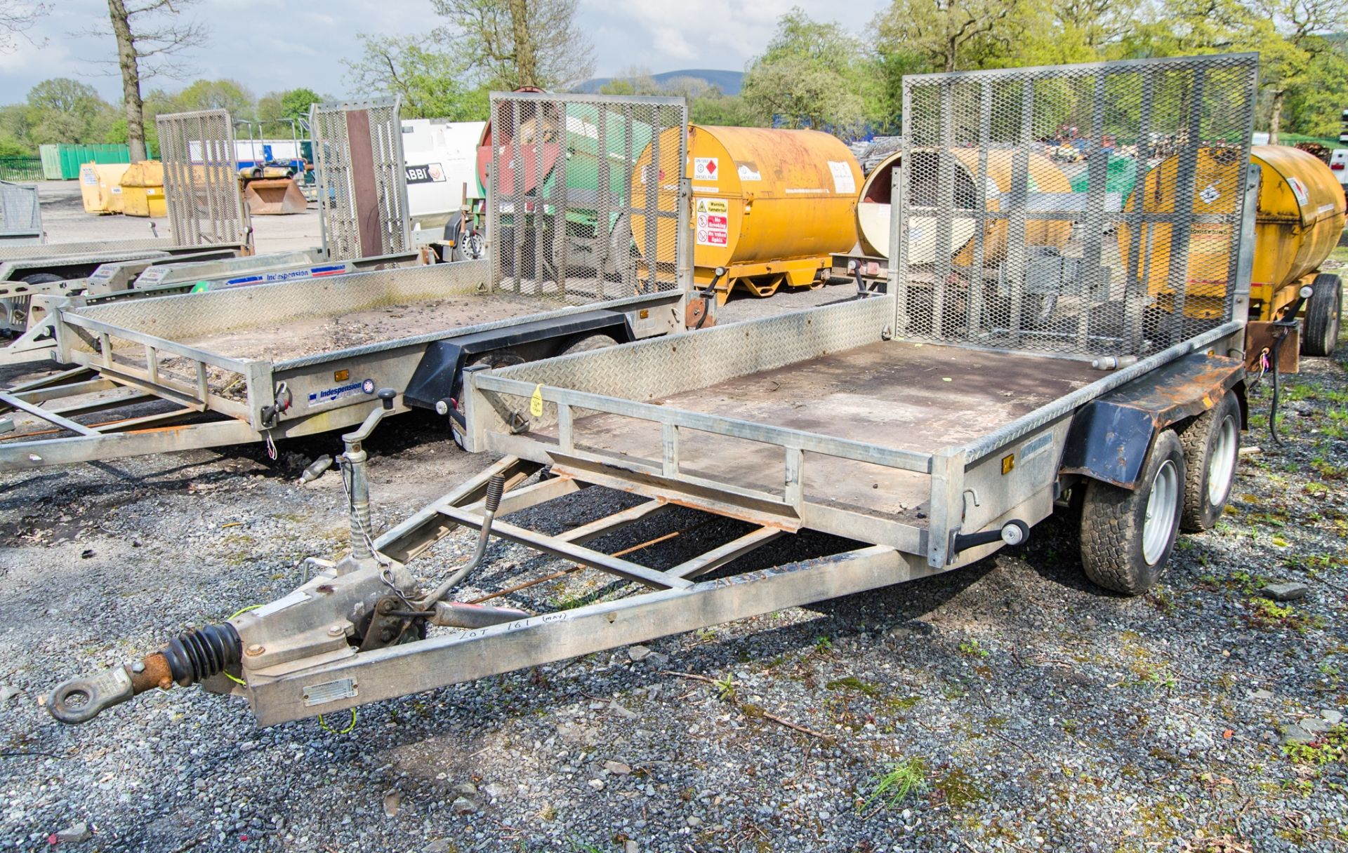 Indespension 10ft x 6ft tandem axle plant trailer S/N: 133198 A1084724