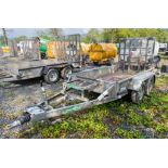 Indespension 8ft x 4ft tandem axle plant trailer S/N: 123939 A741692