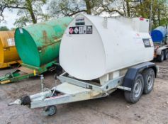 Western Abbi 200 litre tandem axle fast tow mobile bunded fuel bowser c/w manual pump, delivery hose