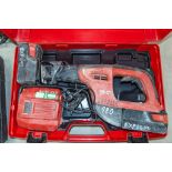 Hilti WSR36-A 36v cordless reciprocating saw c/w 2 batteries, charger and carry case EXP2619