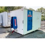 Boss Cabins 12ft x 8ft steel anti-vandal mobile welfare site unit Comprising of: canteen area,