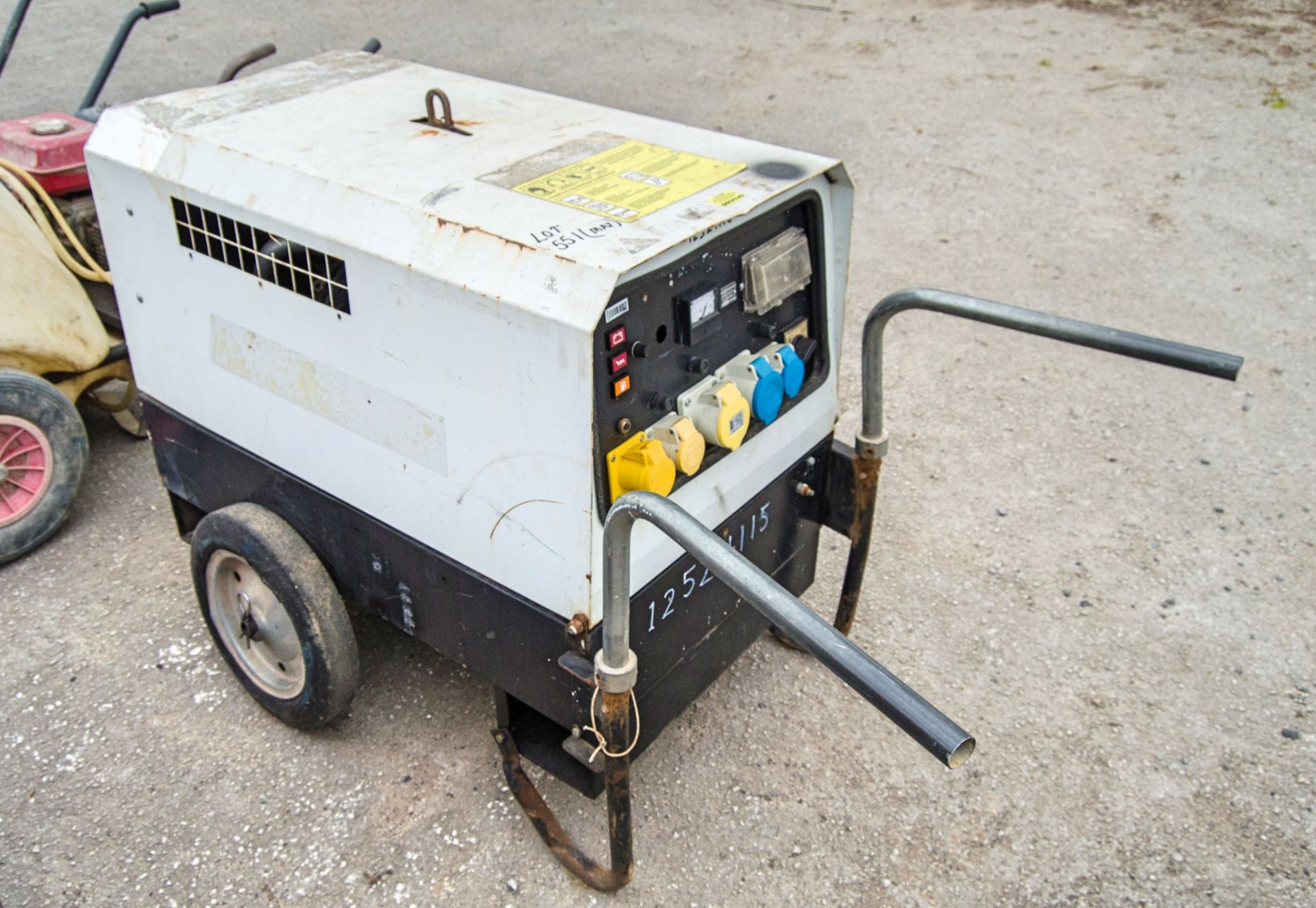 Tekno MGTP6000 SS-Y 6 kva diesel driven generator S/N: 226150219 Recorded Hours: 1942 1252115 **