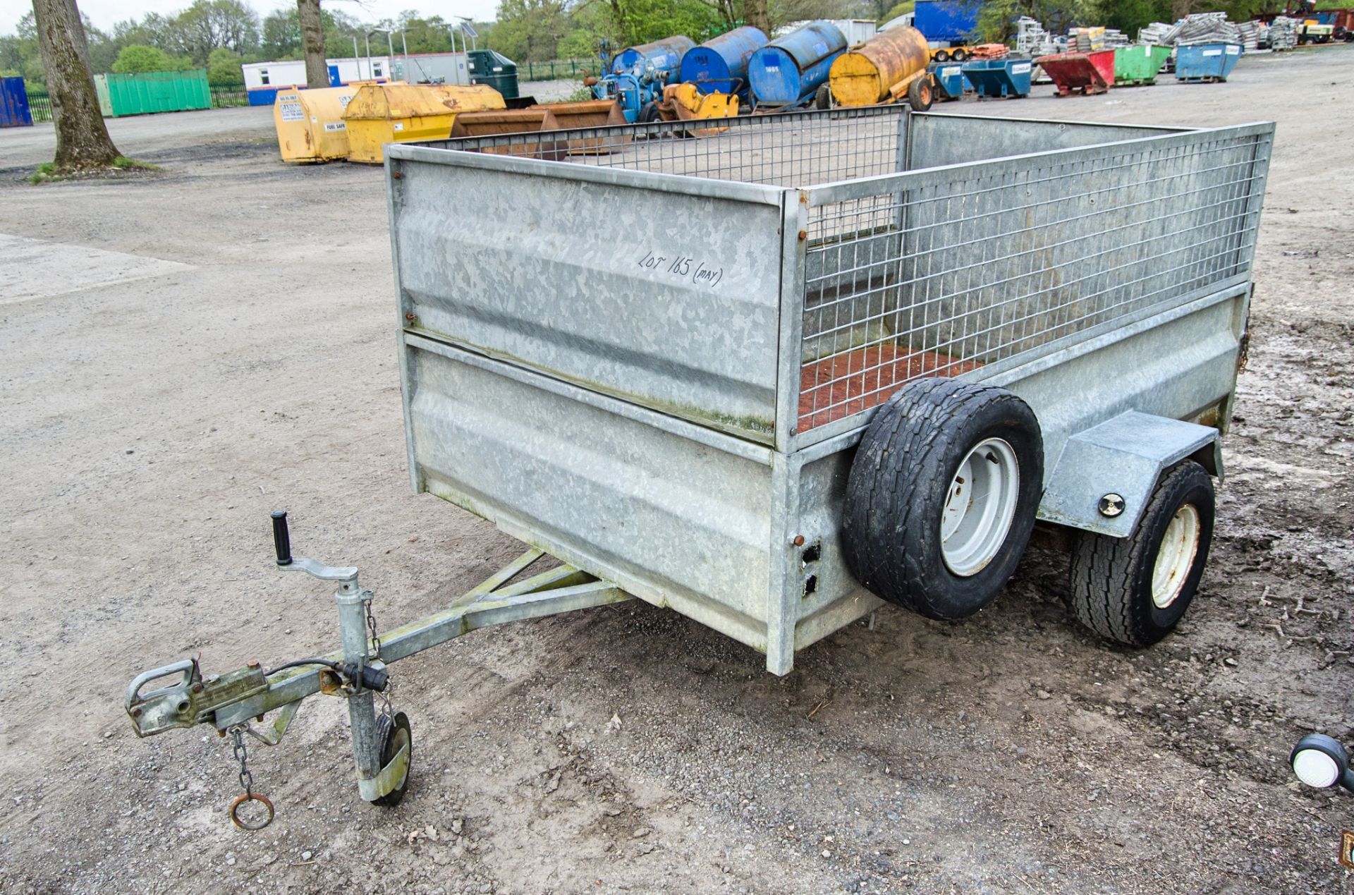 7ft x 4ft single axle trailer ** No VAT on hammer price but VAT will be charged on the buyers