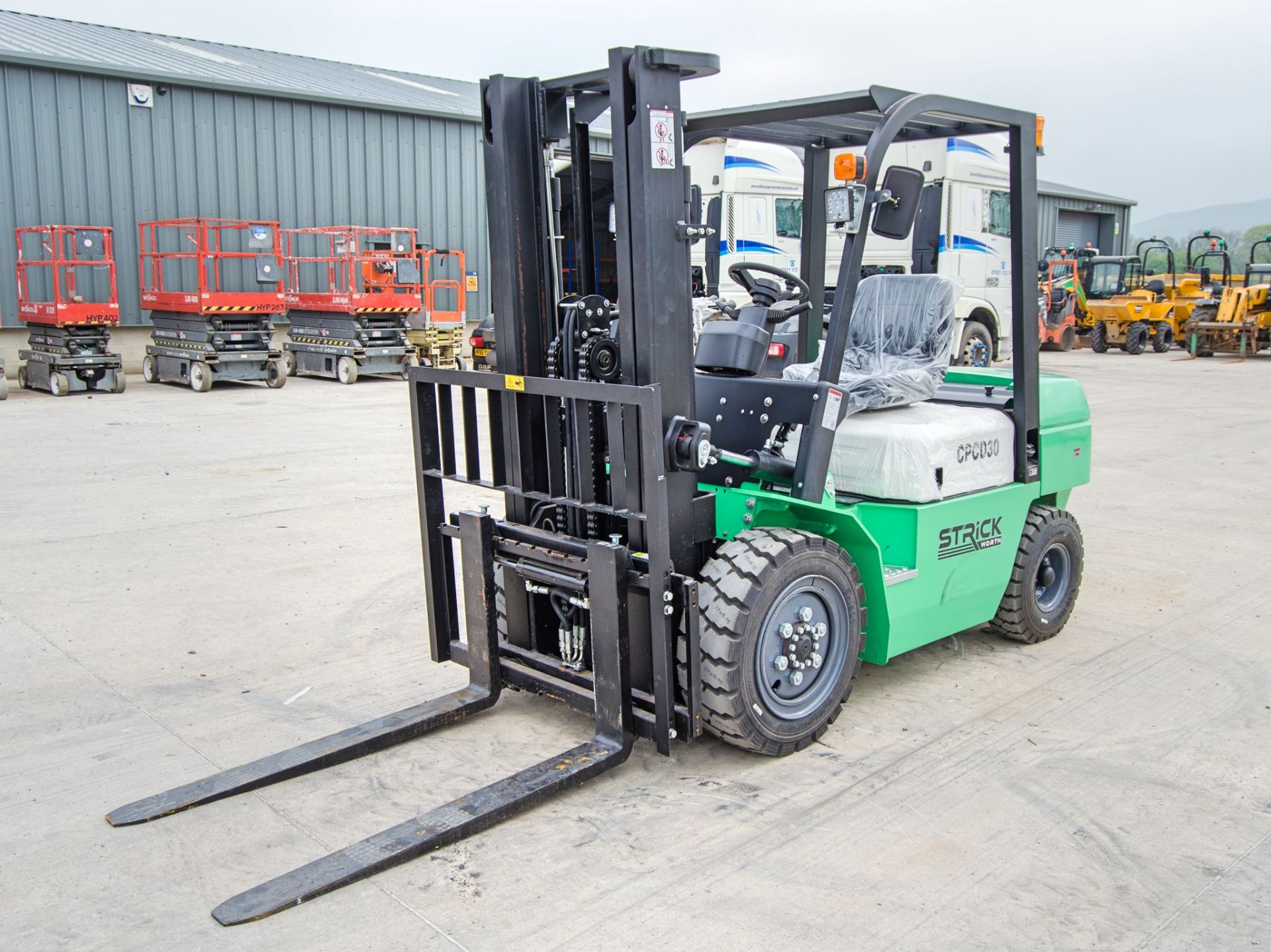 Strickworth CPCD30 3 tonne diesel fork lift truck Date of Manufacture: December 2023 S/N: 31219003