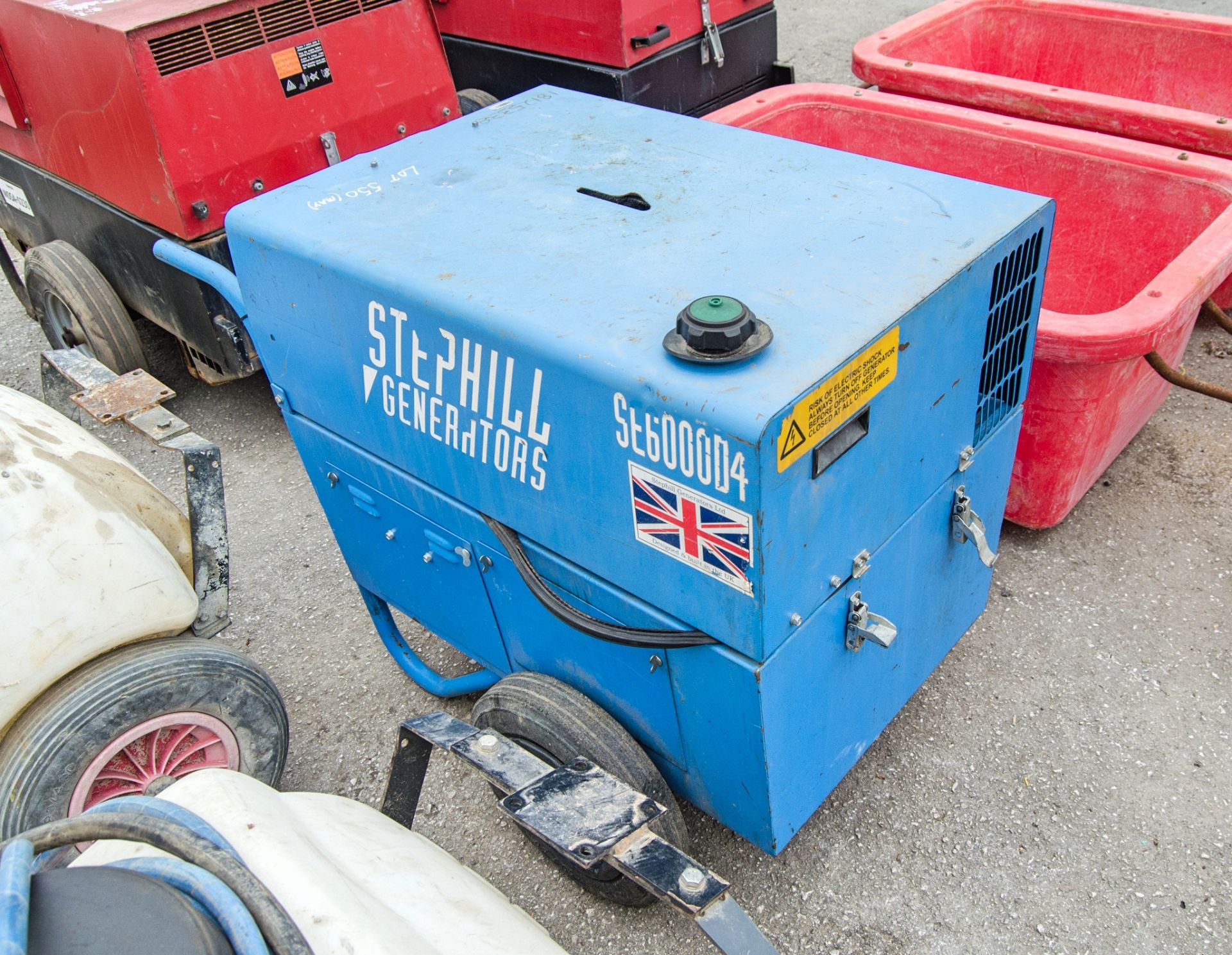 Stephill 6 kva diesel driven generator S/N: 277107 Recorded Hours: 1562 18125338 ** Engine parts - Image 2 of 5