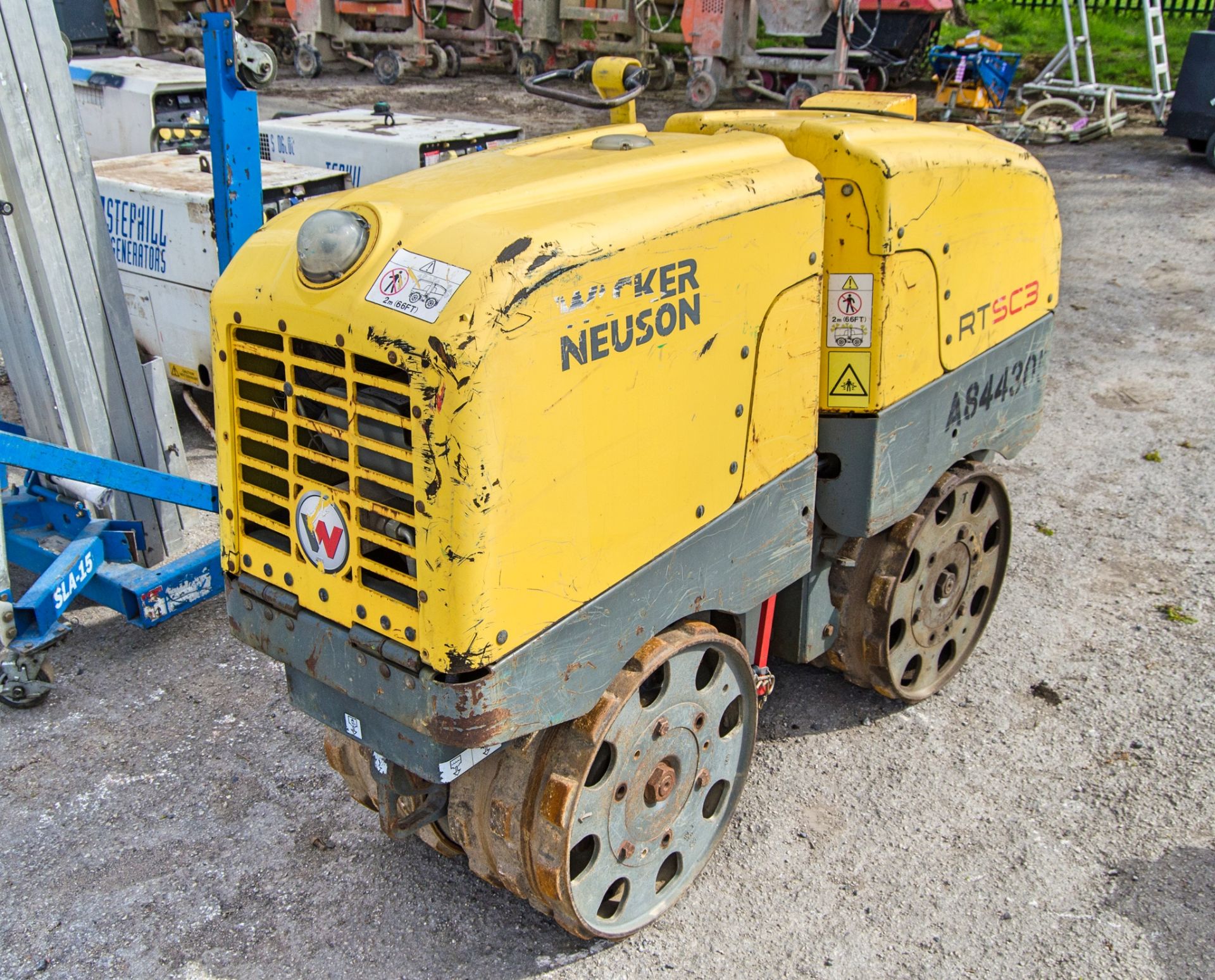 Wacker Neuson RTSC3 diesel driven trench roller Year: 2017 S/N: 24396440 Recorded Hours: 250 - Image 2 of 10