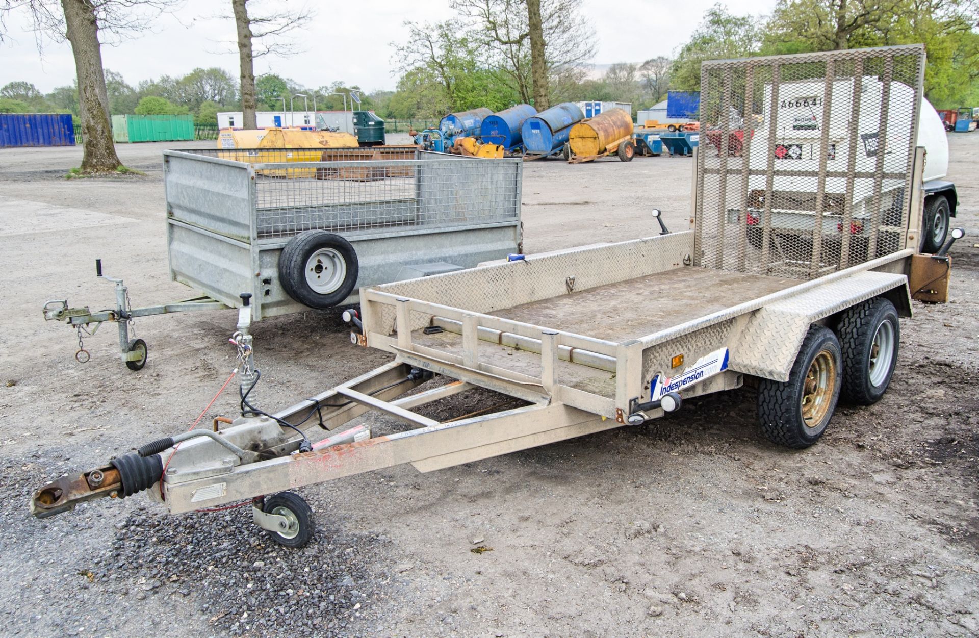 Indespension 10ft x 6ft tandem axle plant trailer S/N: 101857 A555814