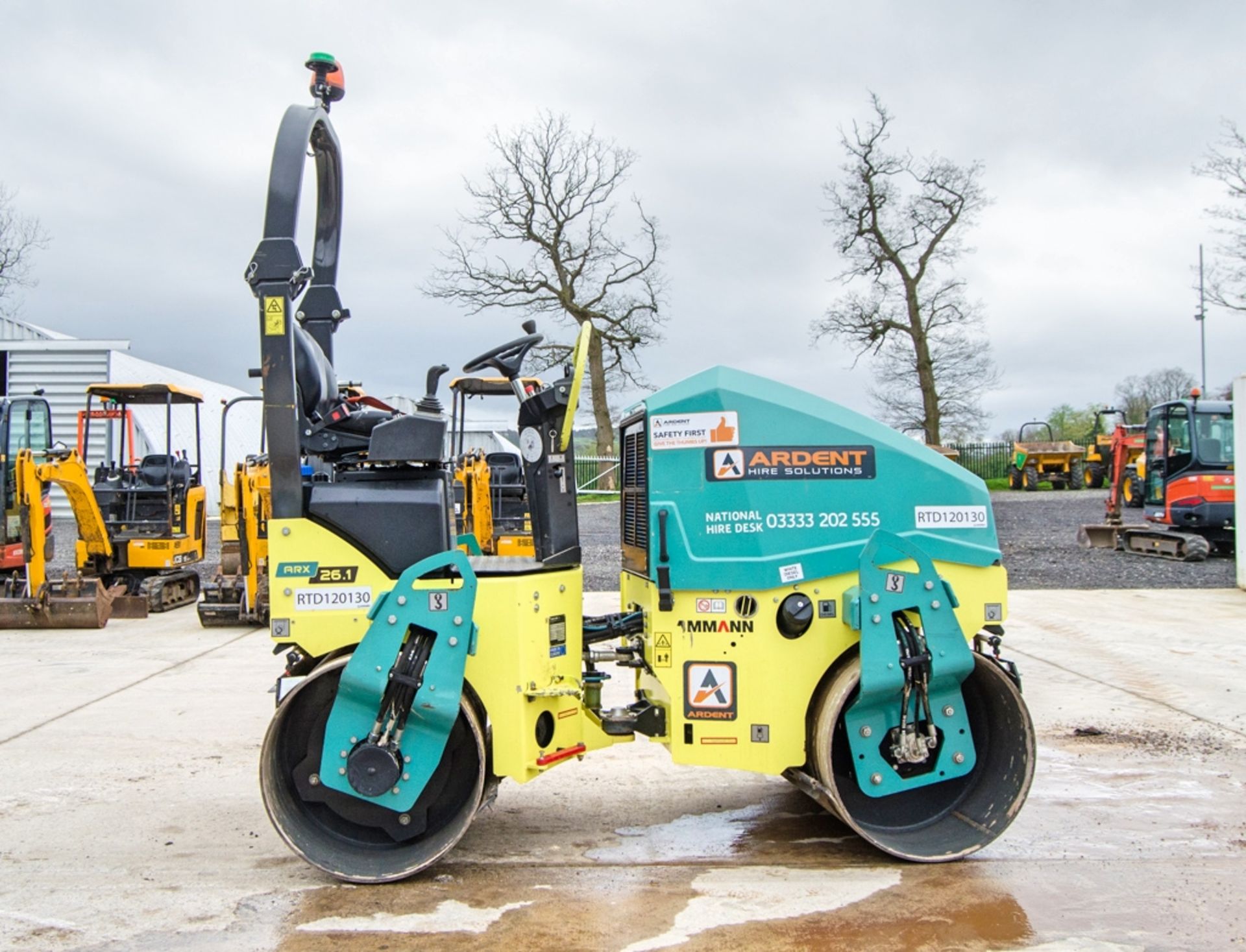 Ammann ARX 26-1 120cm double drum ride on roller Year: 2022 S/N: 3023580 Recorded Hours: 225 - Image 8 of 21