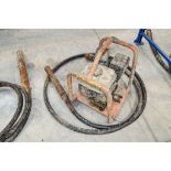 Petrol driven concrete poker drive unit c/w poker flex