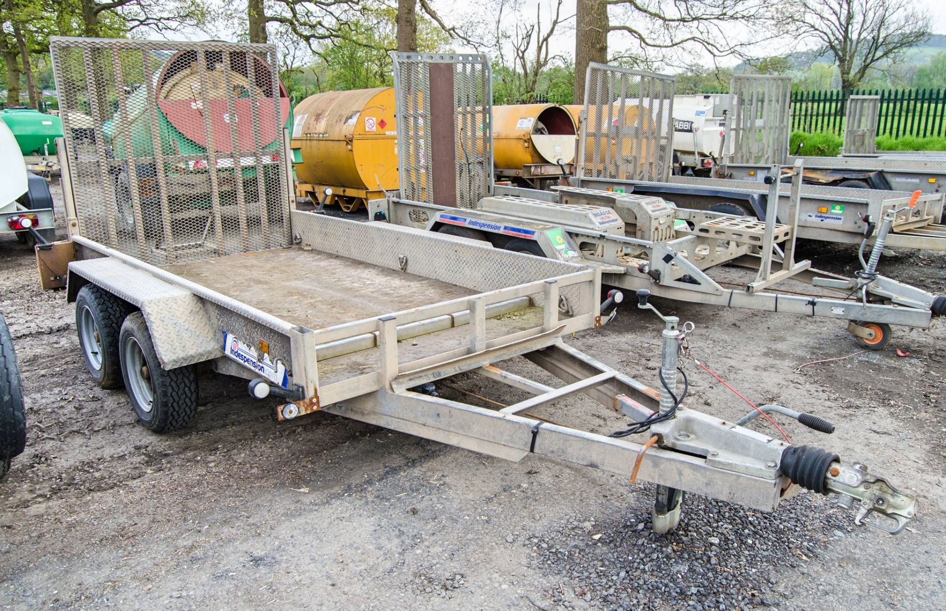 Indespension 10ft x 6ft tandem axle plant trailer S/N: 101857 A555814 - Image 2 of 7