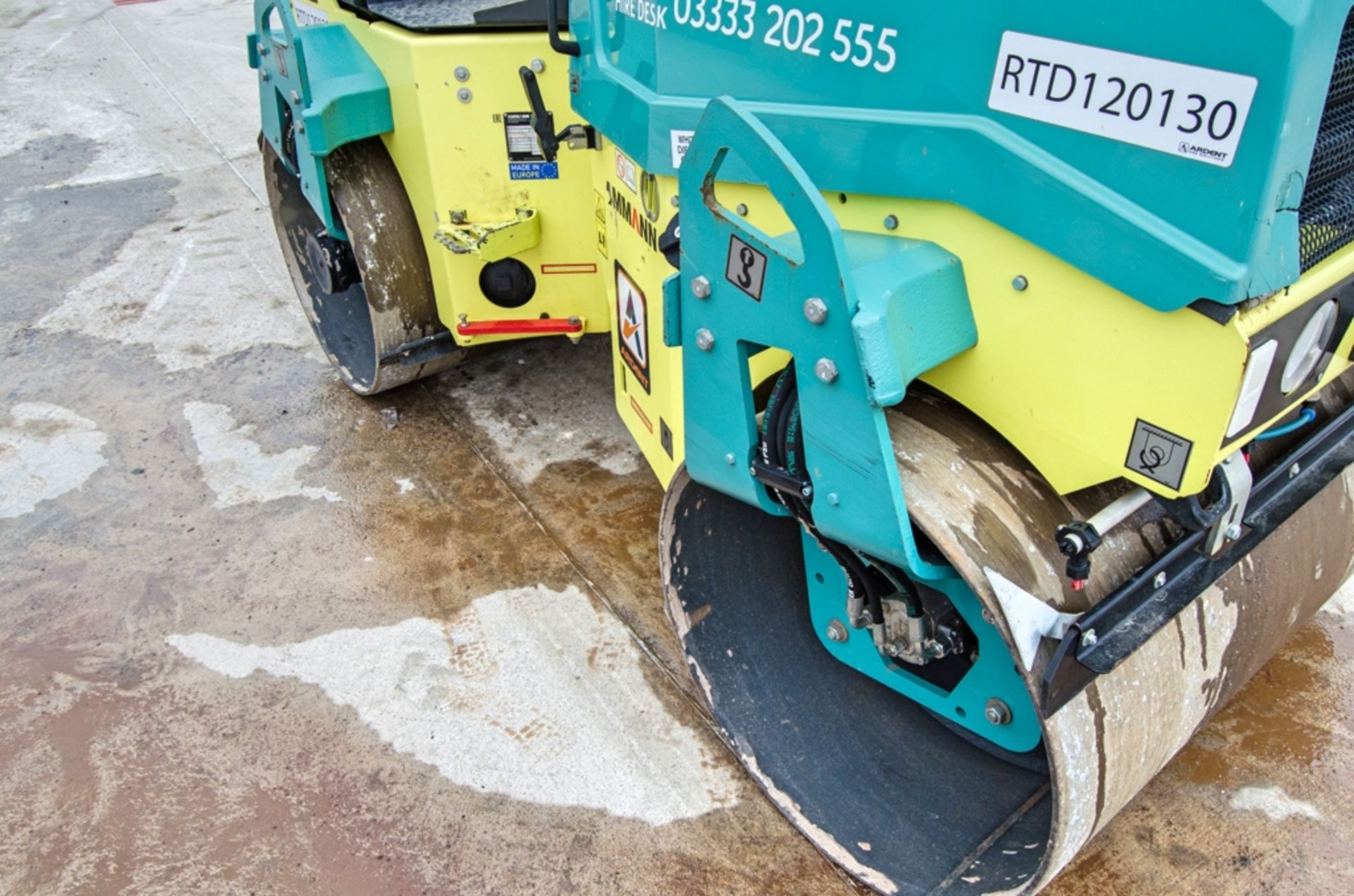 Ammann ARX 26-1 120cm double drum ride on roller Year: 2022 S/N: 3023580 Recorded Hours: 225 - Image 9 of 21