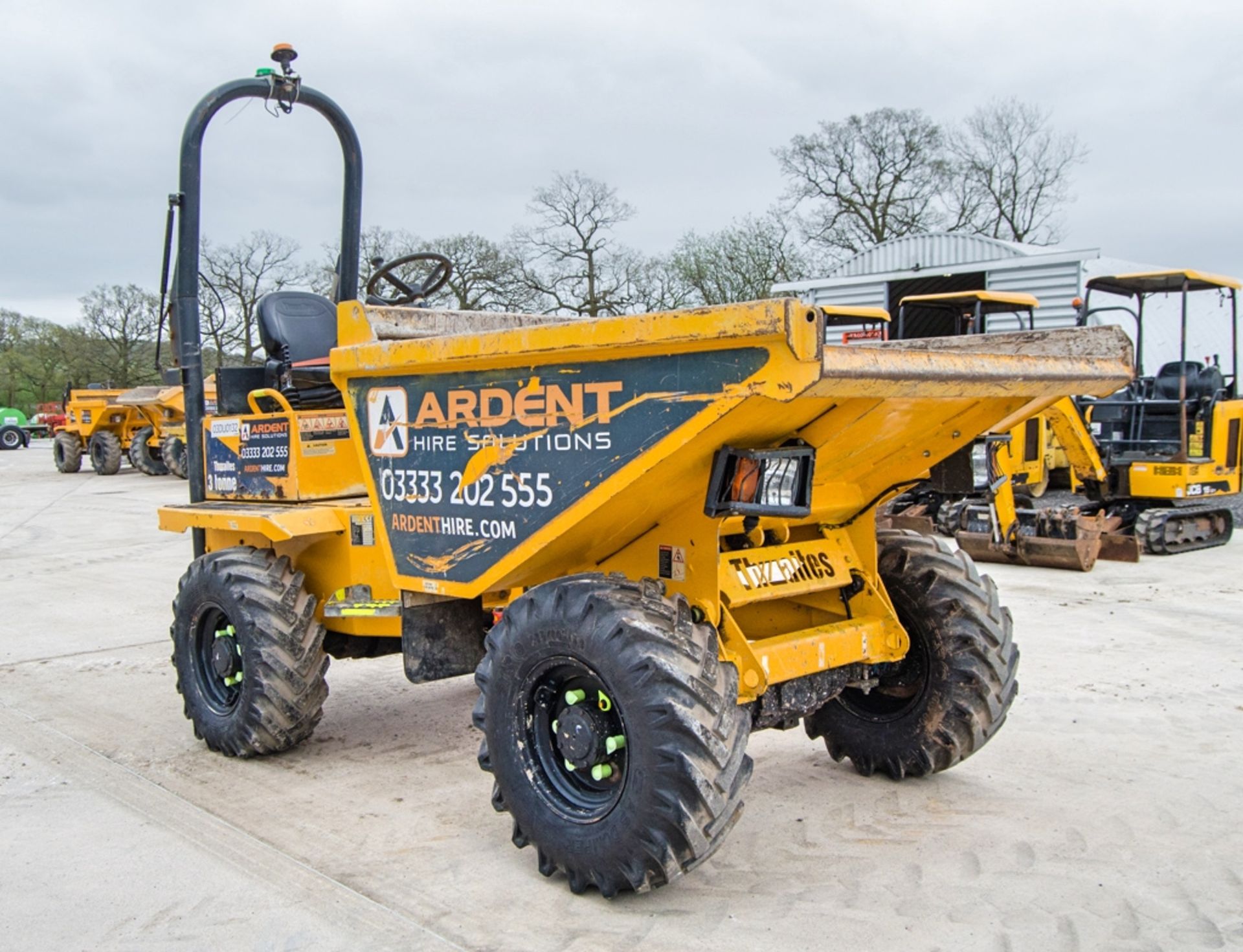 Thwaites 3 tonne straight skip dumper Year: 2019 S/N: 915E5292 Recorded Hours: 27 (Clock faulty) - Image 2 of 22
