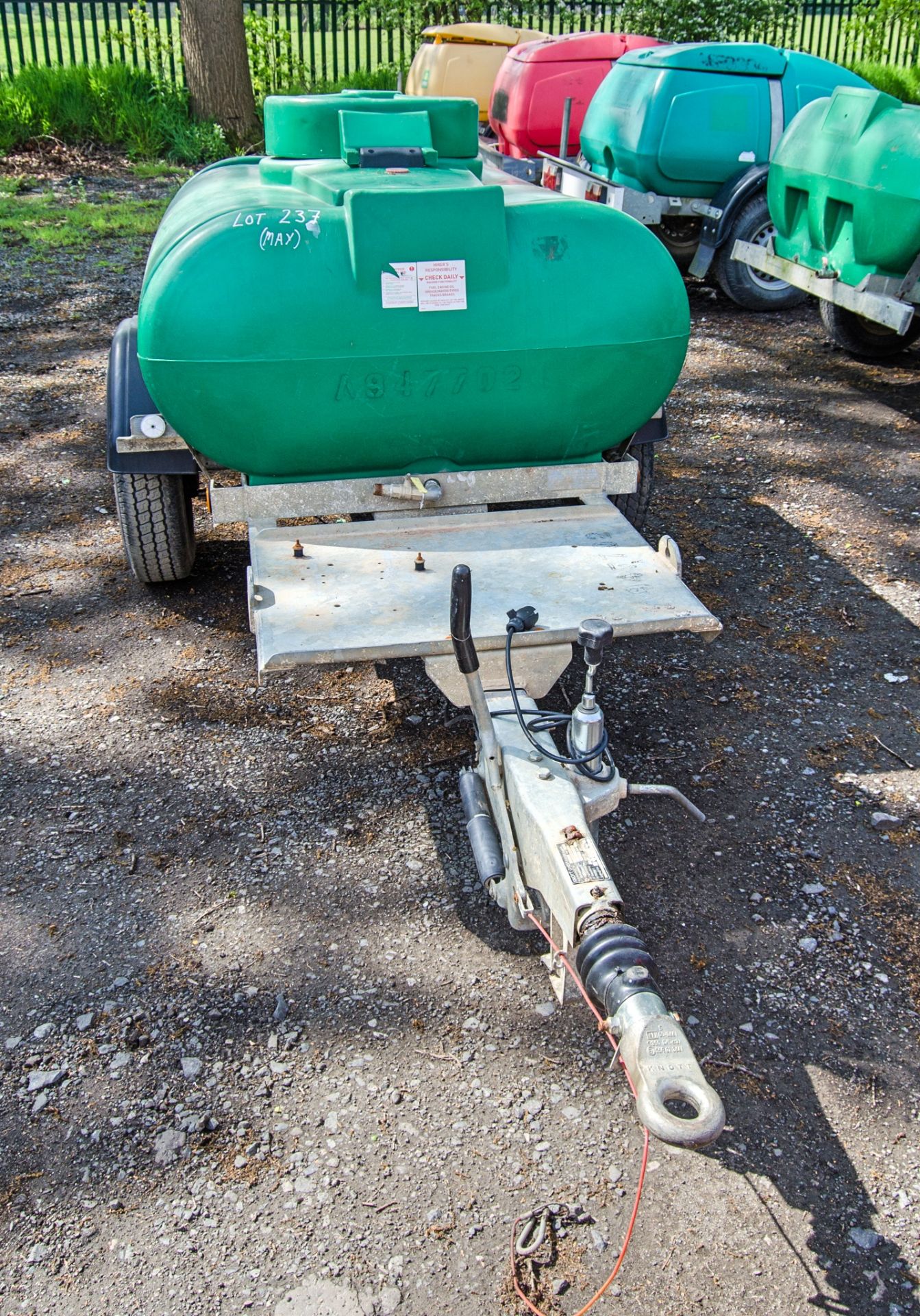 Trailer Engineering fast tow mobile water bowser A947702 - Image 5 of 6