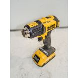 Dewalt DCE530 18v cordless heat gun c/w battery ** No charger **EXP5544