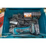 Makita 18v cordless angle grinder c/w charger, battery and carry case 310355