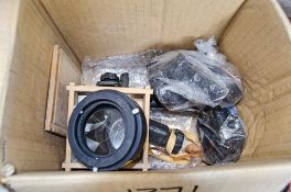 Box of various prisms and clamps ** New and unused **