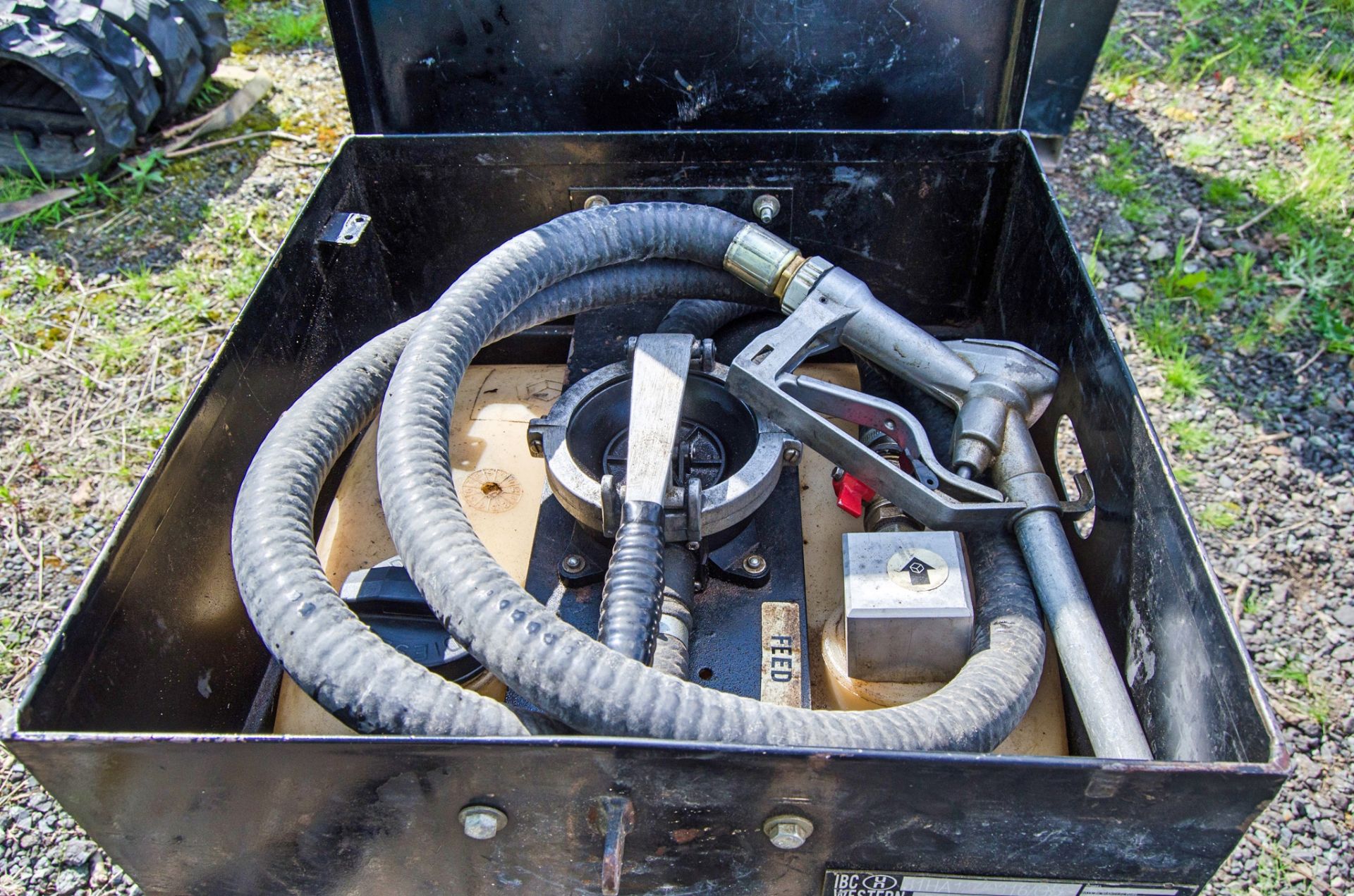 Western Easy Cube 105 litre push around bunded fuel bowser manual pump, delivery hose & nozzle - Image 2 of 2