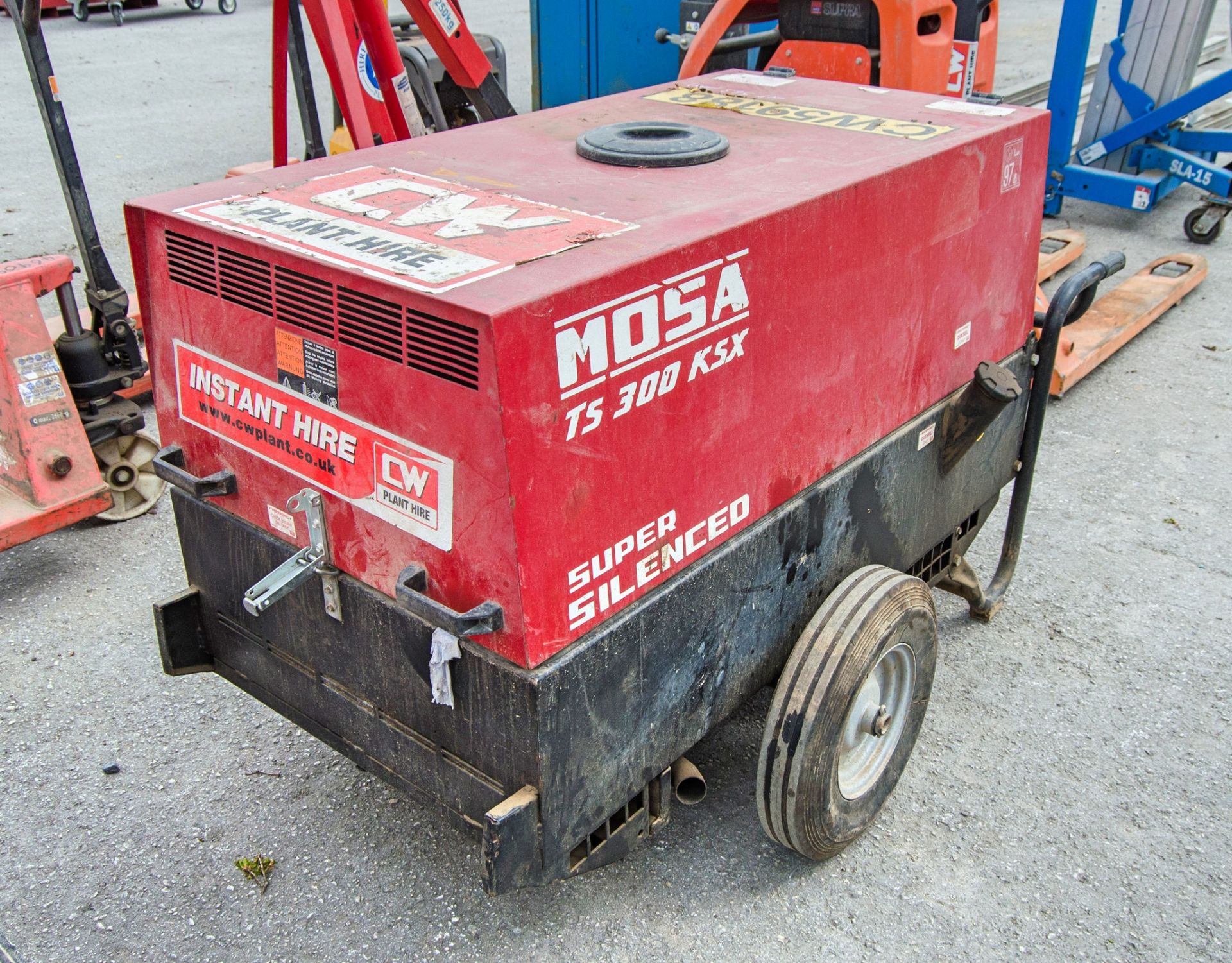 Mosa TS399 10 kva diesel driven welder/generator Year: 2019 S/N: 75341 Recorded Hours: 174 - Image 2 of 4